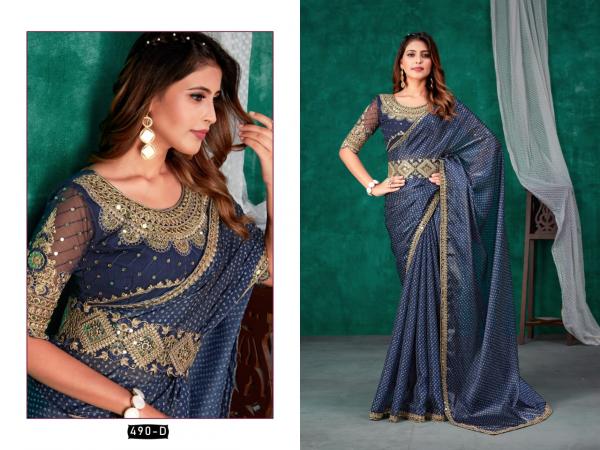 Zara 490 Fancy Designer Silk Saree Collection